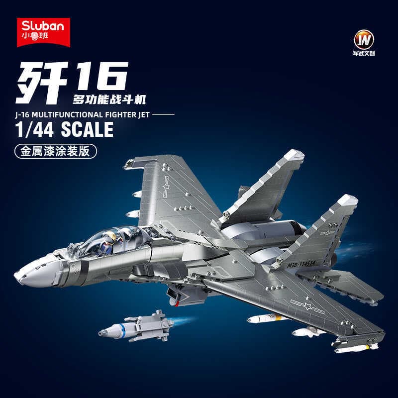 Little Luban B1273 Destroyer 16 Stealth Fighter 35 Su 27 Modelo de helicóptero montado blocos de construção brinquedos i