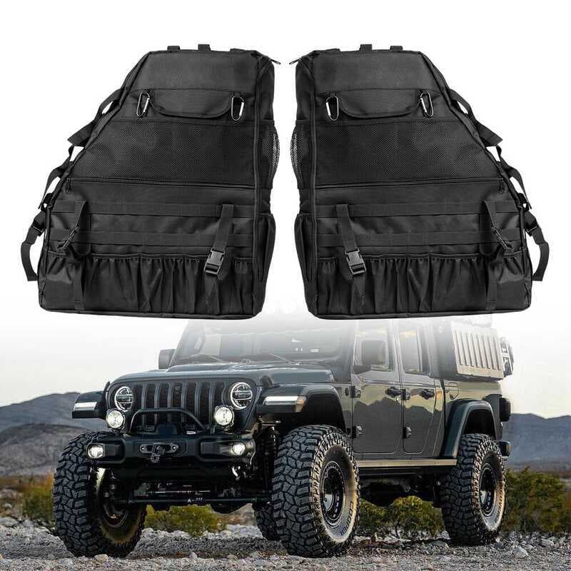 Sela De Carga Wrangler JK JKU JL 4 Portas Rolo Barra Saco Gaiola Multi-Bolsos Organizadores Para Sacos De Armazenamento