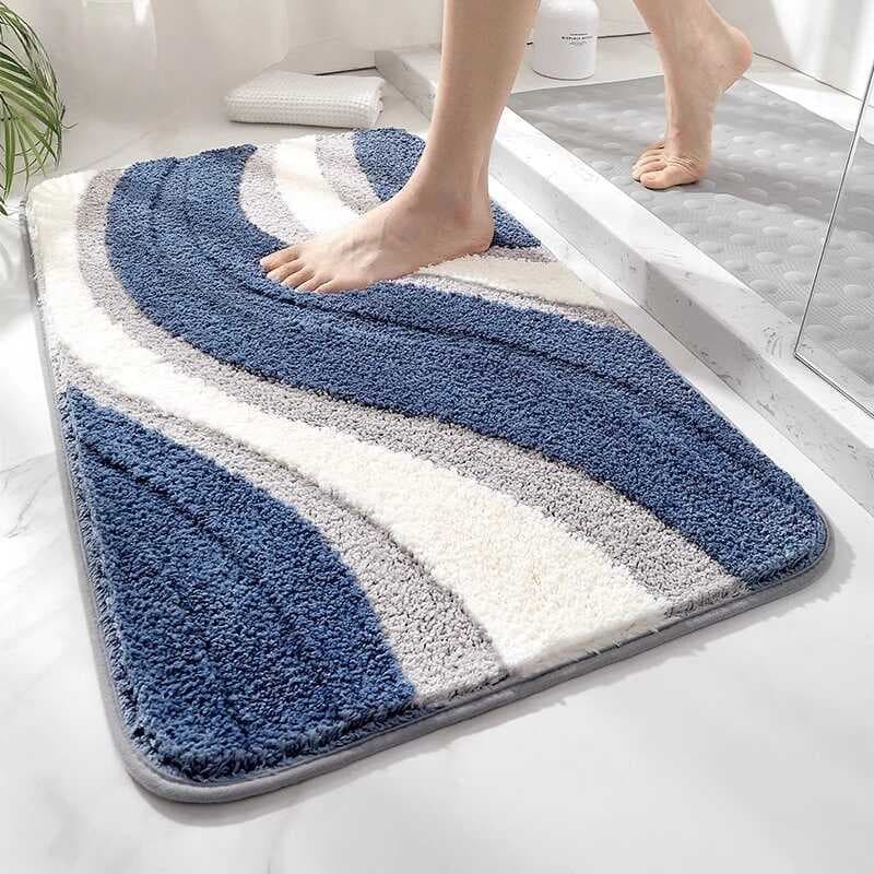 Tapete absorvente para porta de banheiro doméstico, tapete para banheiro, tapete antiderrapante para banheiro