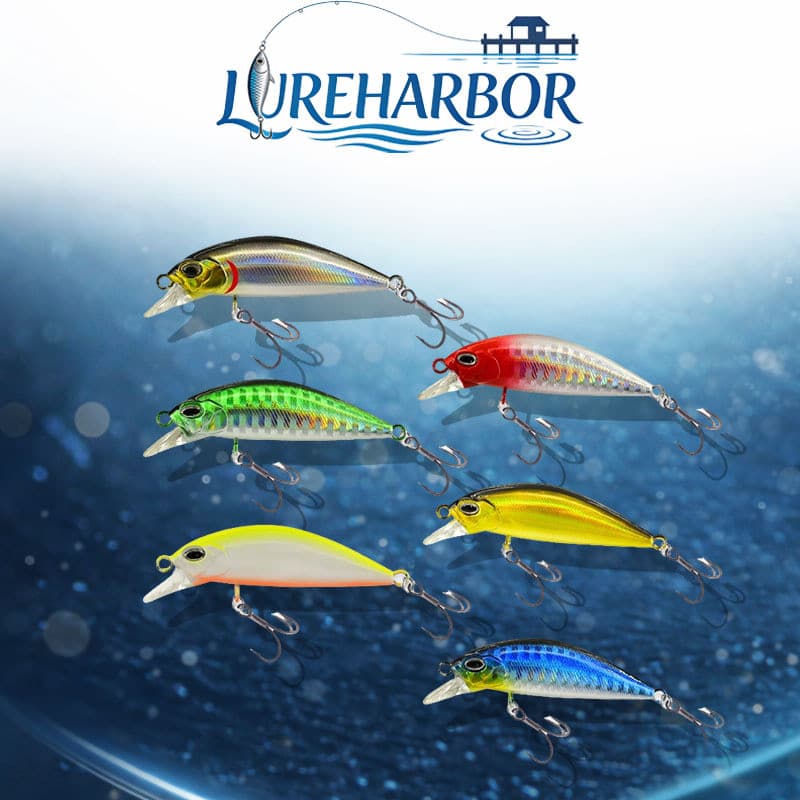 LUREHARBOR Real Tungstênio Aço Micro Submerso Minnow 5.3cm/6.3g Pacote Único
