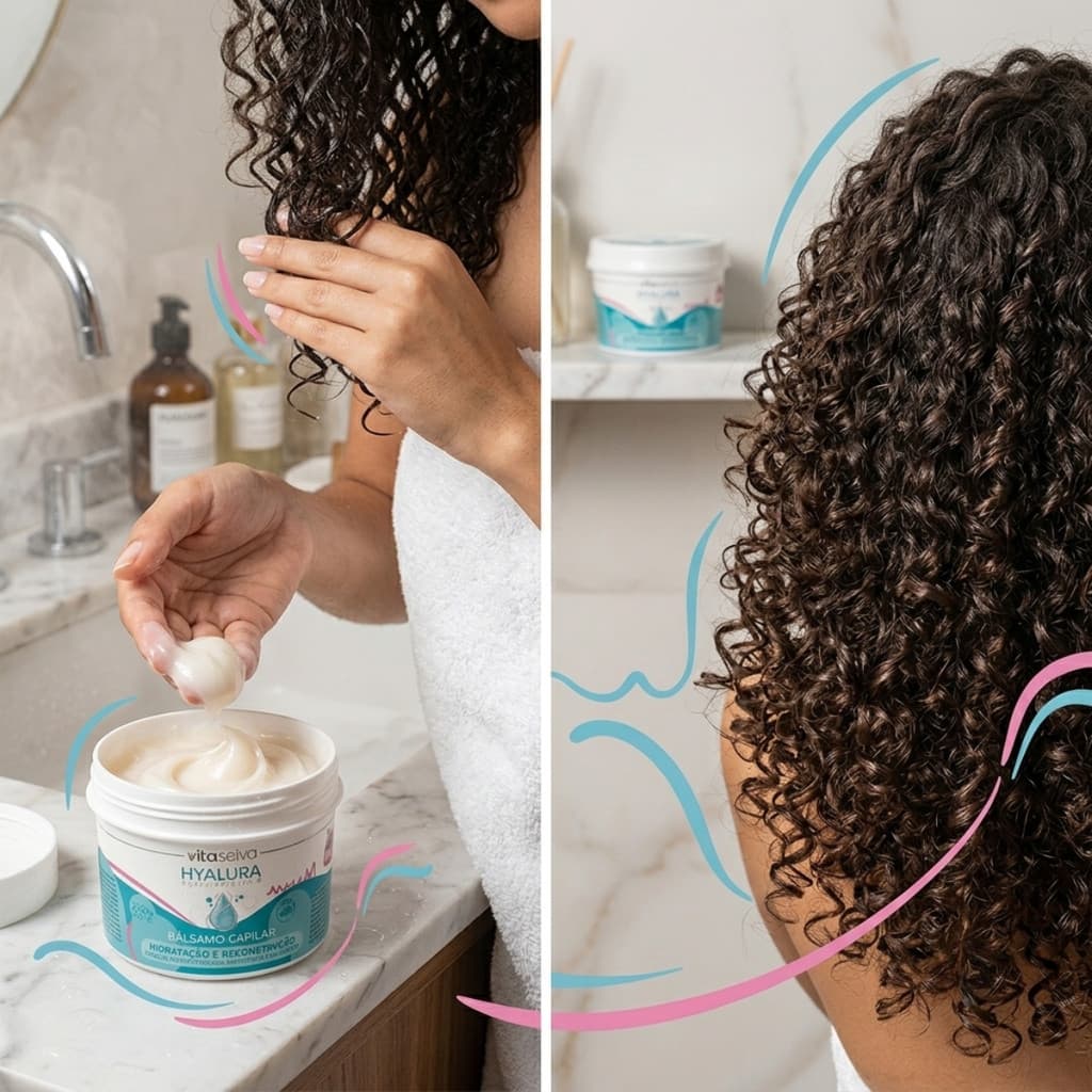 Bálsamo Capilar Vita Seiva Hyalura 250g Hidratação e Reconstrução Cod.87579