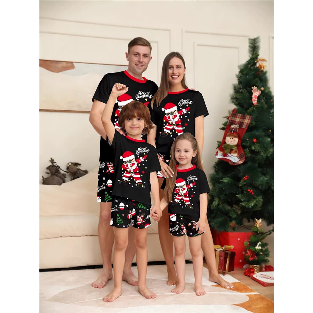 Combinando Pijamas De Natal Família Olhar Bebê Crianças Mãe Pai-Filho Pjs Roupas De Festa De 2026 Conjuntos De Ano Novo