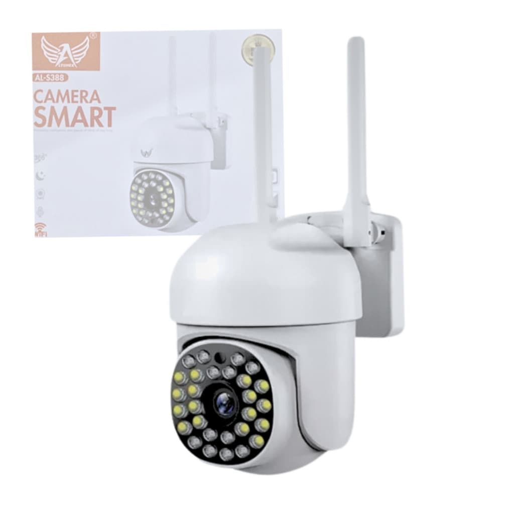 Câmera Segurança IP Externa Rotativa Wifi Prova Dágua Full Hd 1080p