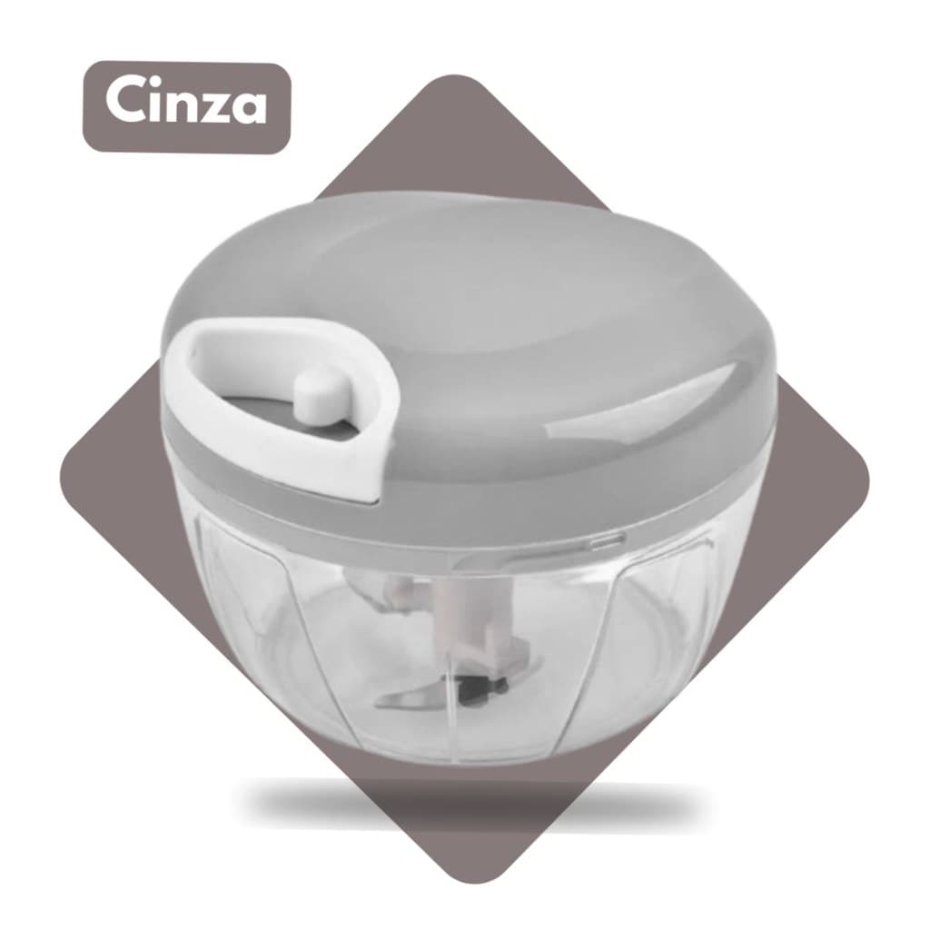 Mini Triturador Manual 3 Lâminas 500ml - cores sortidas