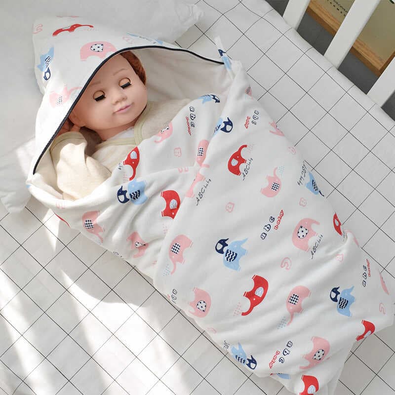 Produtos para bebês colcha de bebê de algodão puro cobertor de bebê recém-nascido desenho animado saco de dormir primave