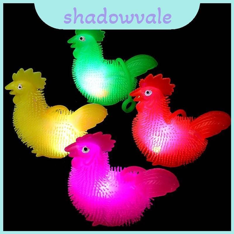 Brinquedo Leve Led Com Sons De Animais Piscantes Para Crianças Brincam Sensoriais