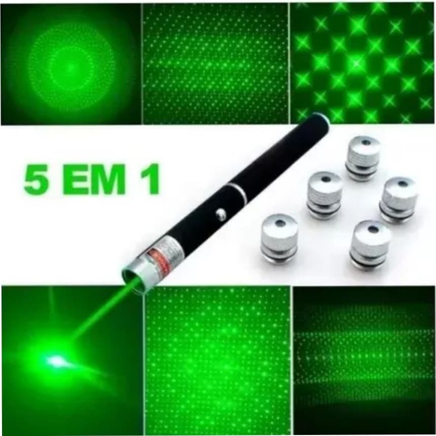 Caneta Laser Verde Forte Alcance Recarregável