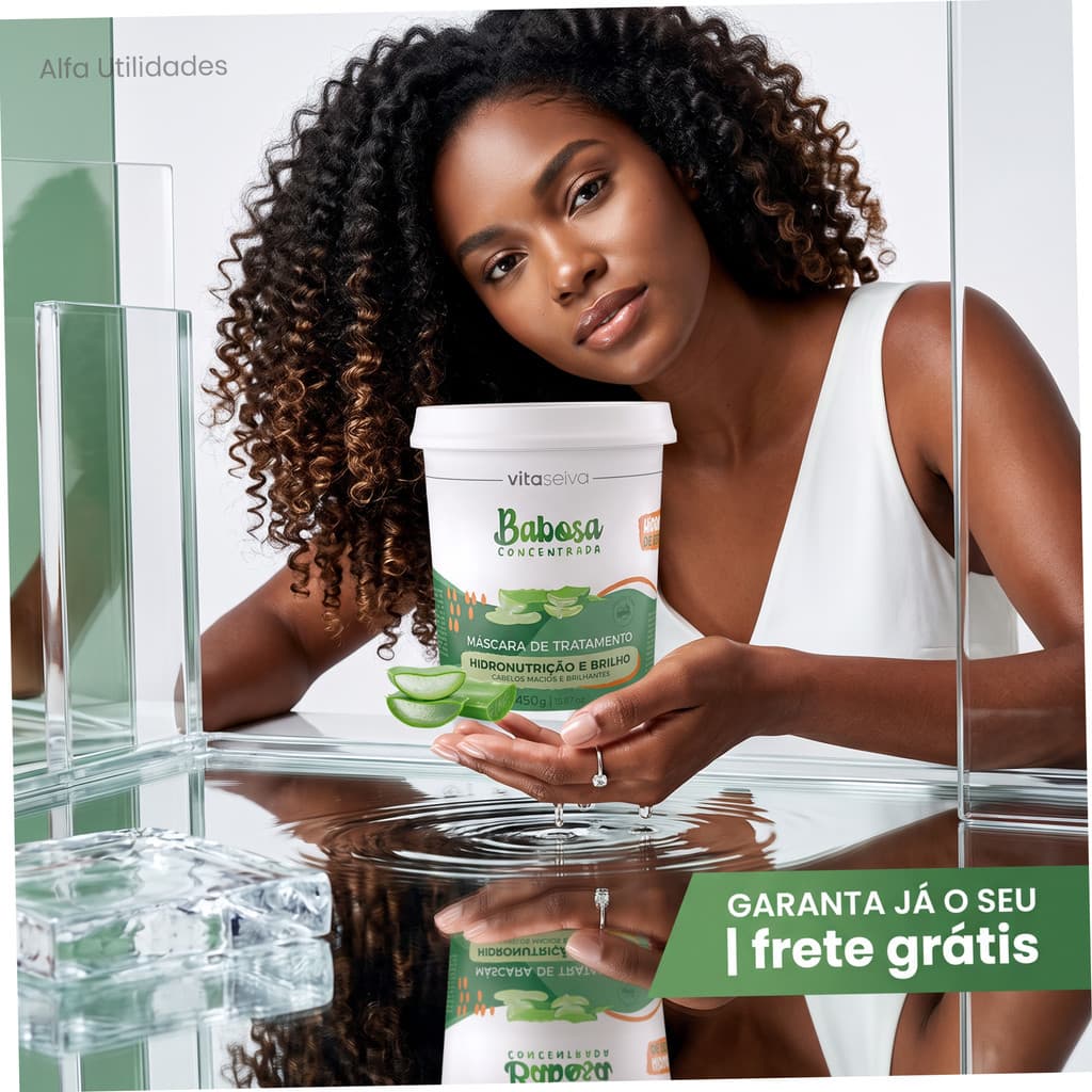 Máscara Babosa Concentrada Vita Seiva 450g Cabelo