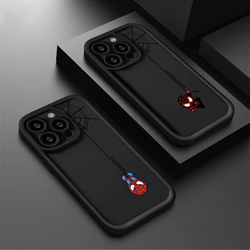 Capa Para iPhone 17 16 15 14 13 12 11 Pro Max Plus Air XR Anti Queda Silicone Super Herói Softcase
