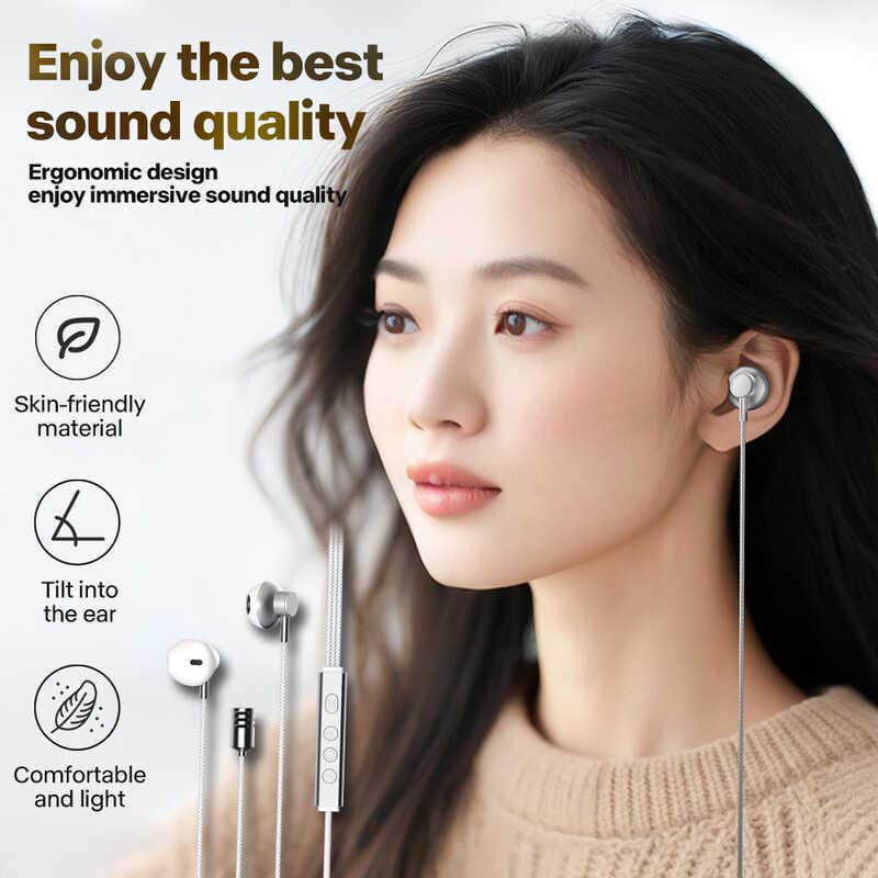 Tipo-C Com Fio Fones De Ouvido Intra-Auriculares Alta Fidelidade Qualidade De Som Fone Auricular Retorno Redução De Ruíd