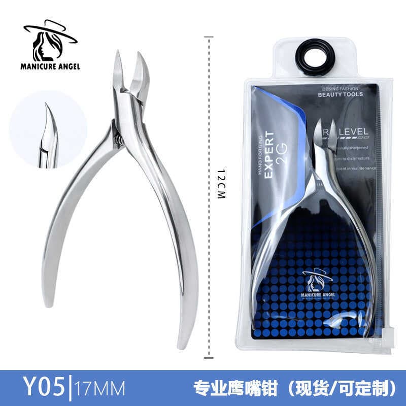 Alicate de Olecranon de aço inoxidável, tesoura de ranhura para unhas de pele morta, tesoura grossa para unhas, Onychomy