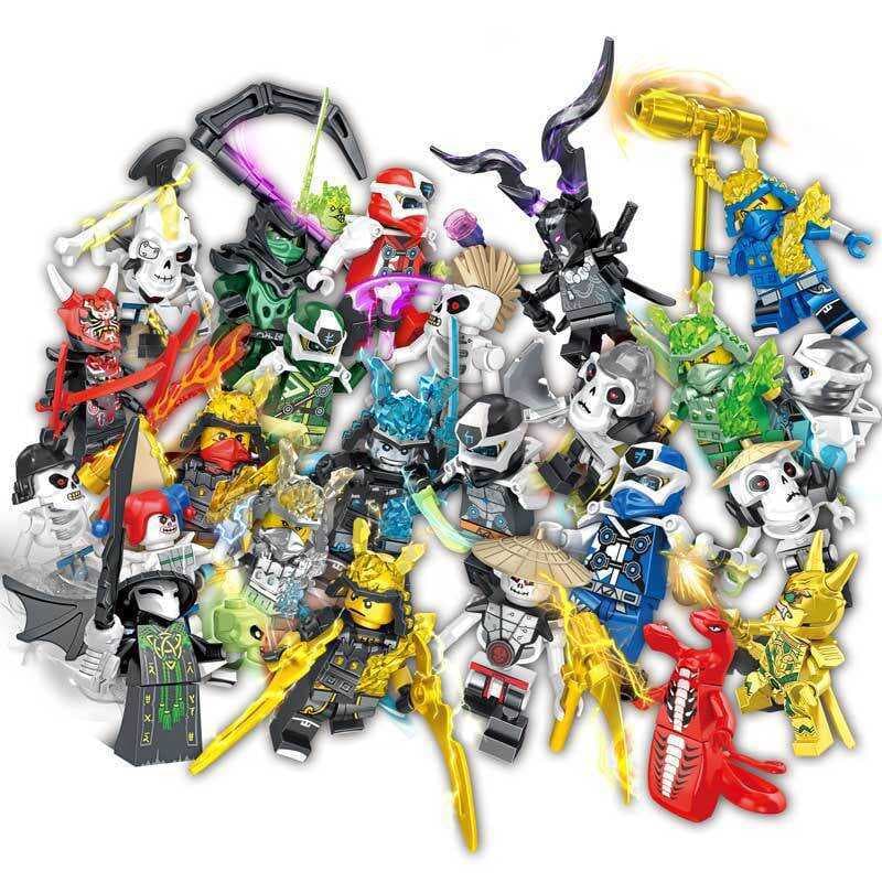 [Bagged] 11414 Phantom Series 24 Crianças Meninos Educacionais Montados Ninja Minifiguras Blocos de Construção Brinquedo