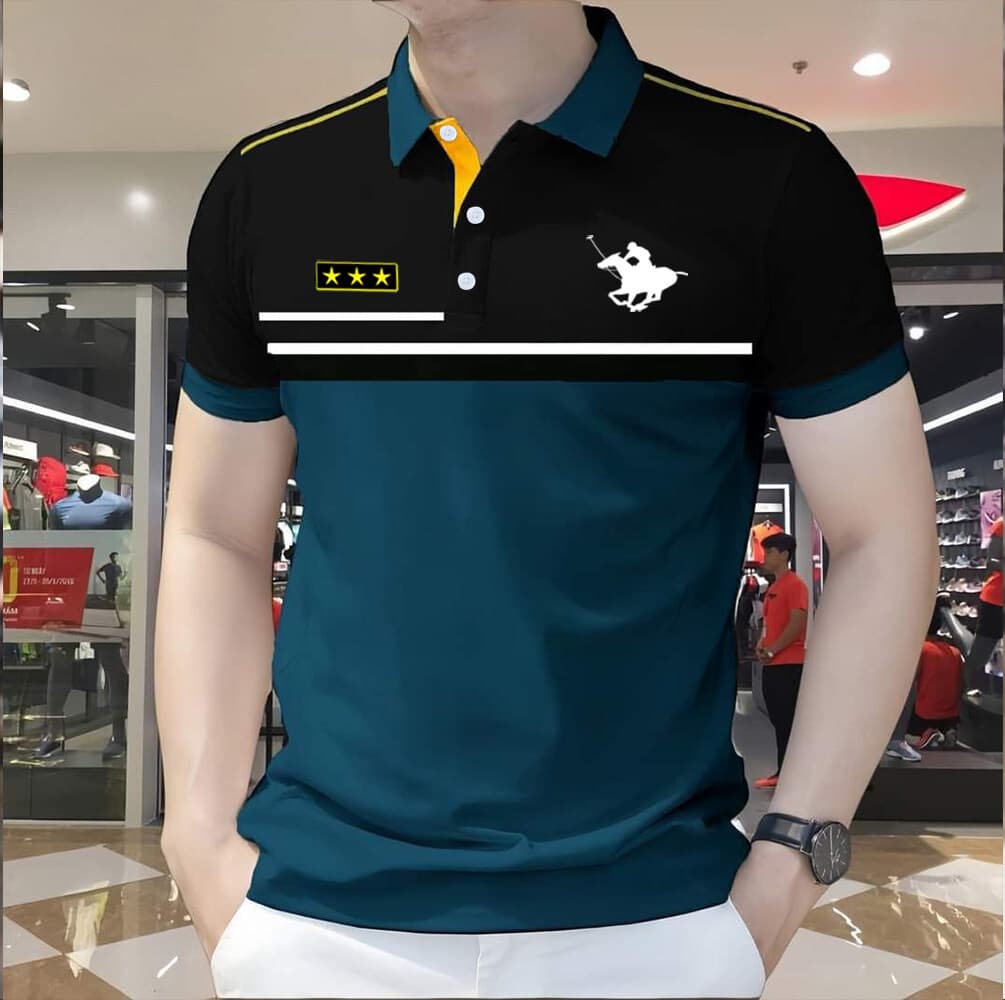 Camisa Polo Masculina Para Roupas Masculinas Vintage ASEAN Topos Listrado Cor Bloqueio Padrão Ao Ar Livre Streetwear 02