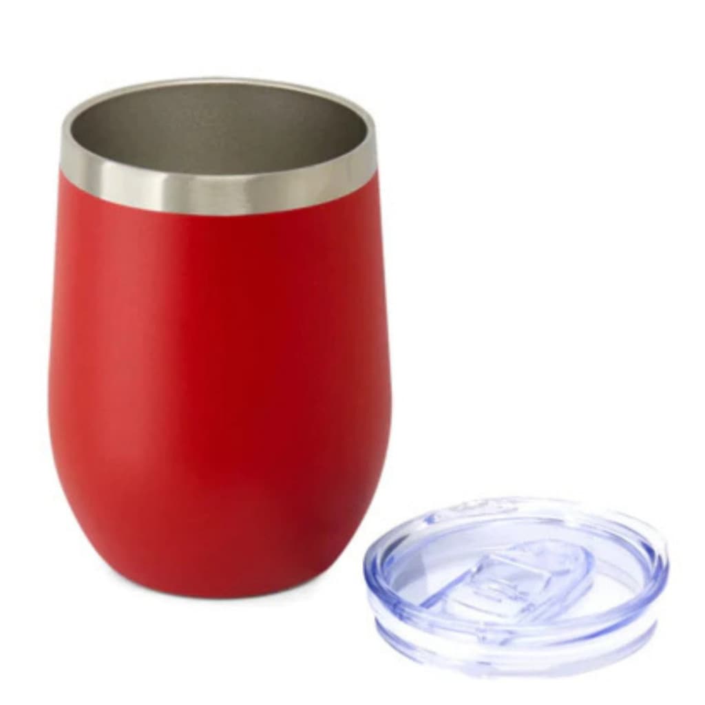 Copo Cuia Térmico Inox 360ml com Tampa Antivazamento Parede Dupla Isolamento