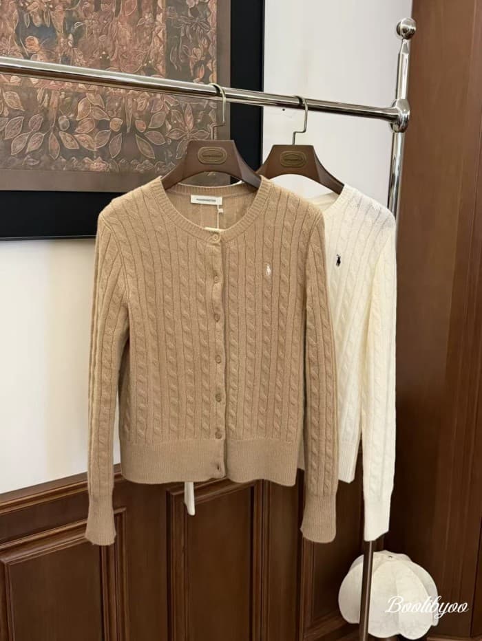 Boolibyoo 2026 outono inverno moda confortável novo estilo malhas de manga comprida Top feminino