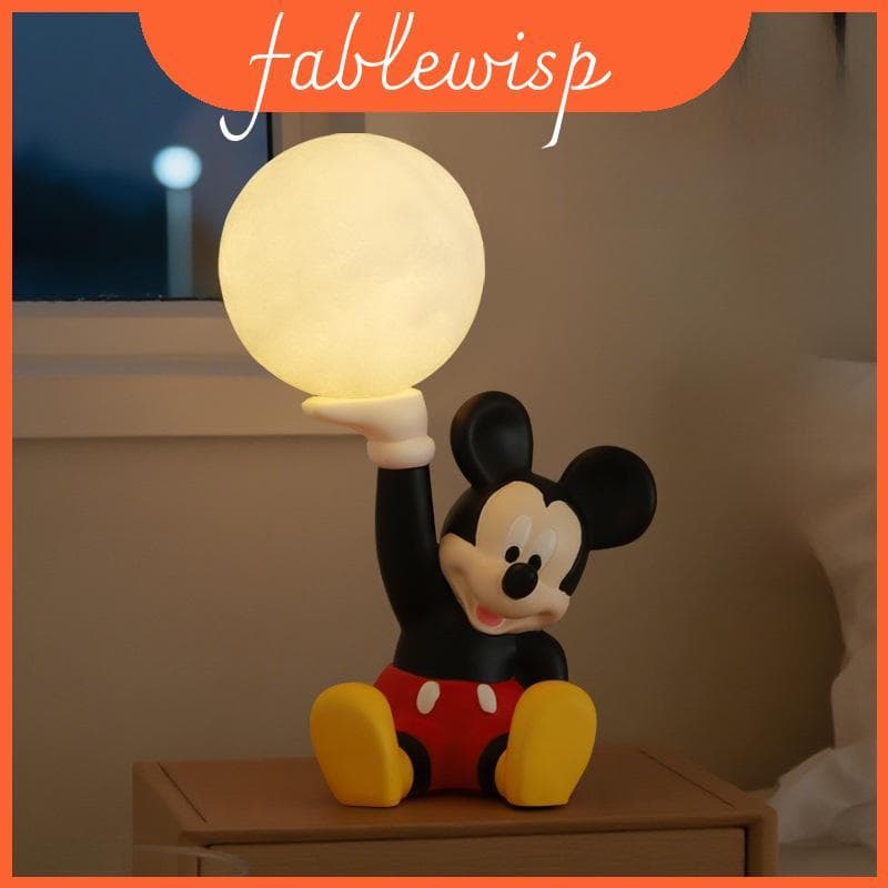 Lâmpada De Mesa Led Do Mickey Mouse Com Projeção De Céu Estrelado Para Auxílio Ao Sono No Quarto Das Crianças
