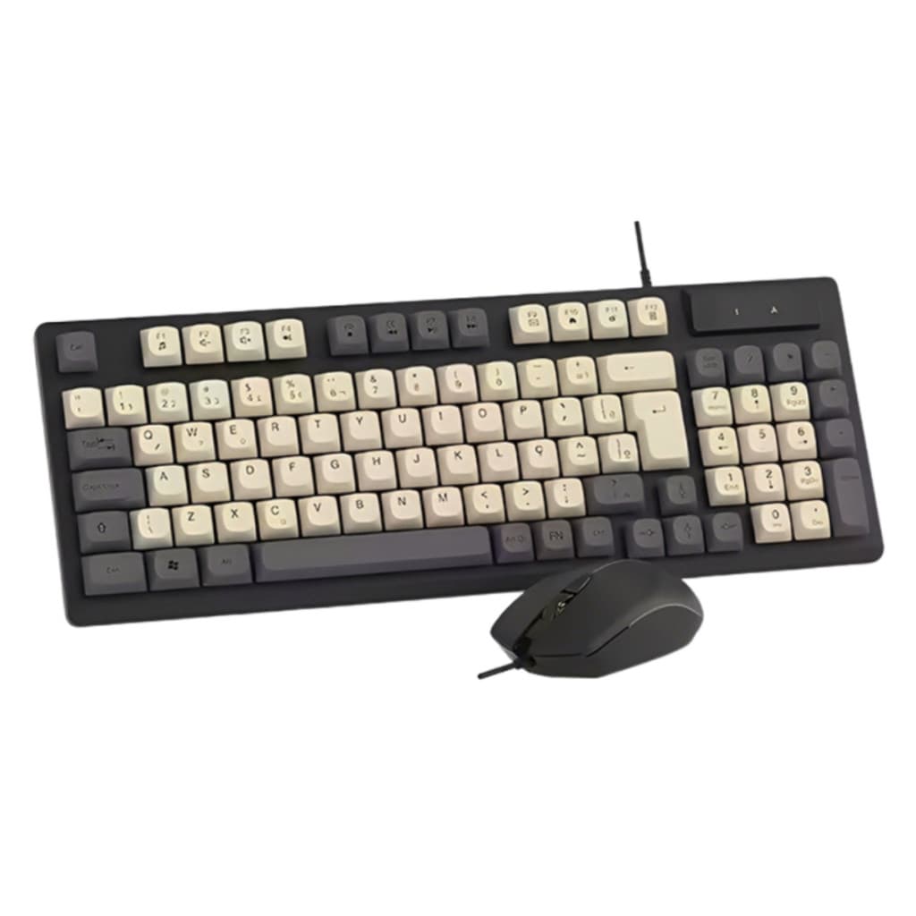 Kit Gamer Teclado Semi-Mecânico e Mouse 1200 DPI