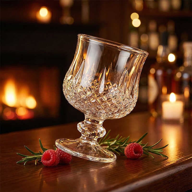 Mini taça de vinho branco, retrô, flor em relevo, diamante, um ou dois copos, frutas pequenas, copo de vinho, borboleta,