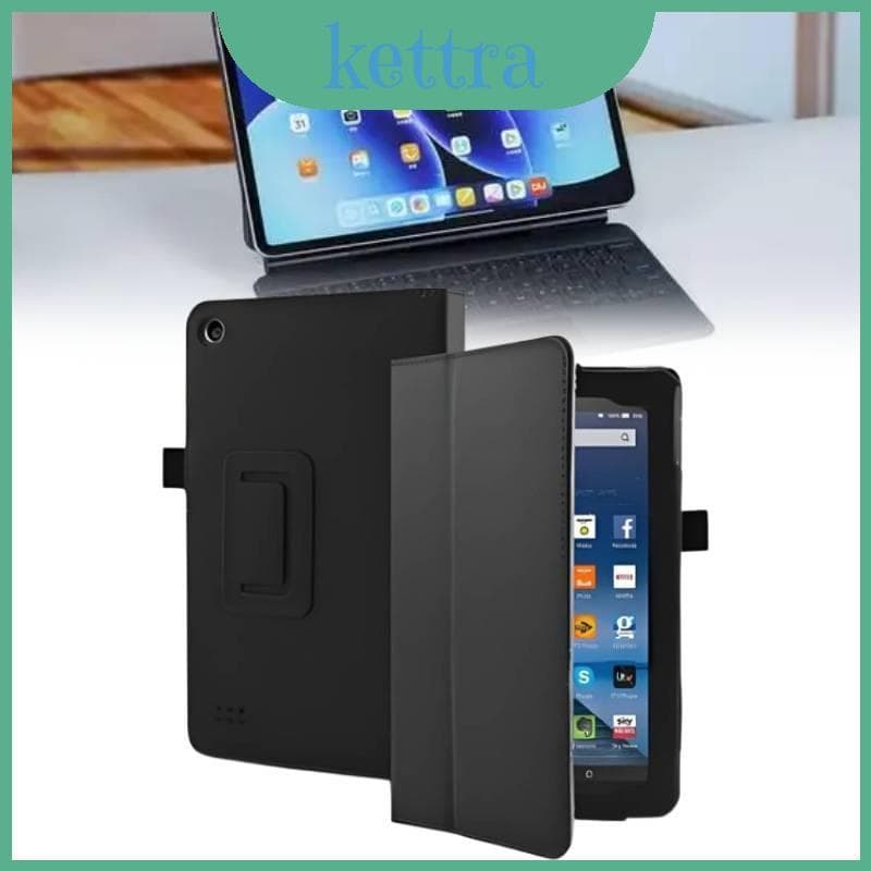 Para Kindle Fire Hd 7 8 Capa Com Exterior De Couro Robusto E Suporte Integrado Facilidade De Uso