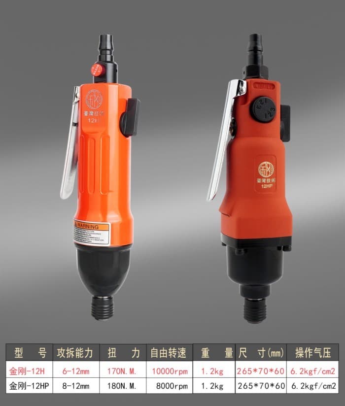 Chave de fenda pneumática King Kong, lote de vento, ferramenta pneumática de grau Industrial, parafuso pneumático, para