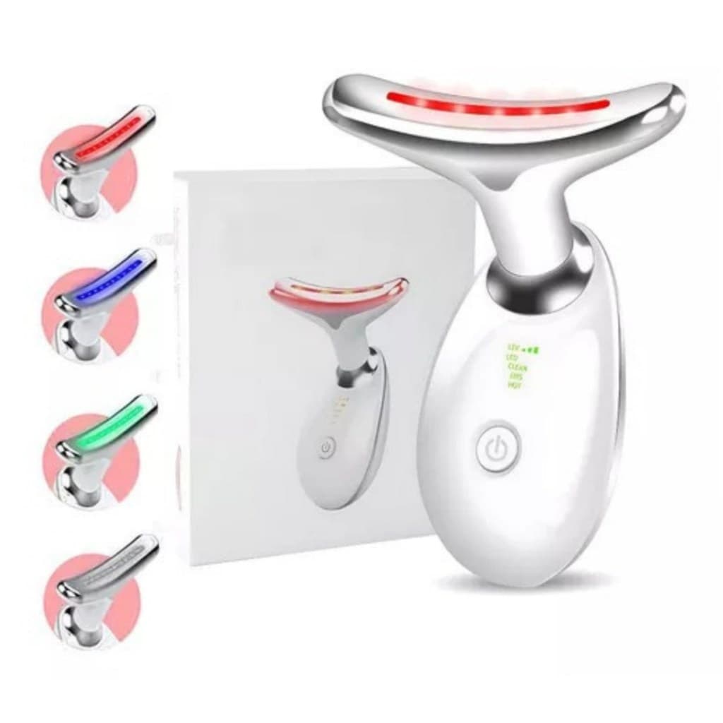 Massageador Facial LED EMS Aparelho de Tratamento Bivolt