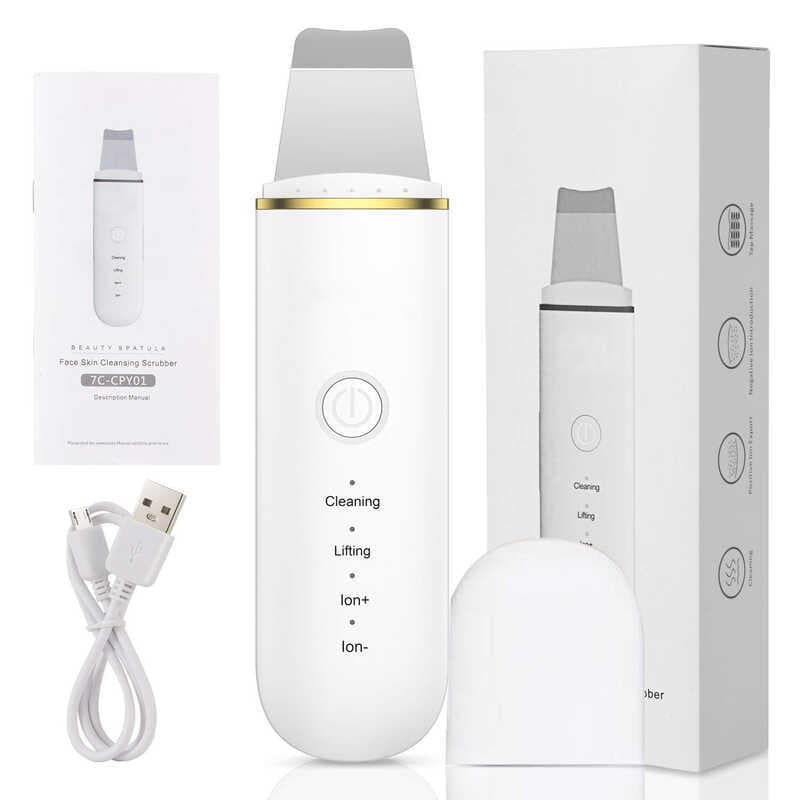 Descascador ultrassônico, equipamento de beleza, limpador de poros, limpador Facial, removedor de cravos, descascador