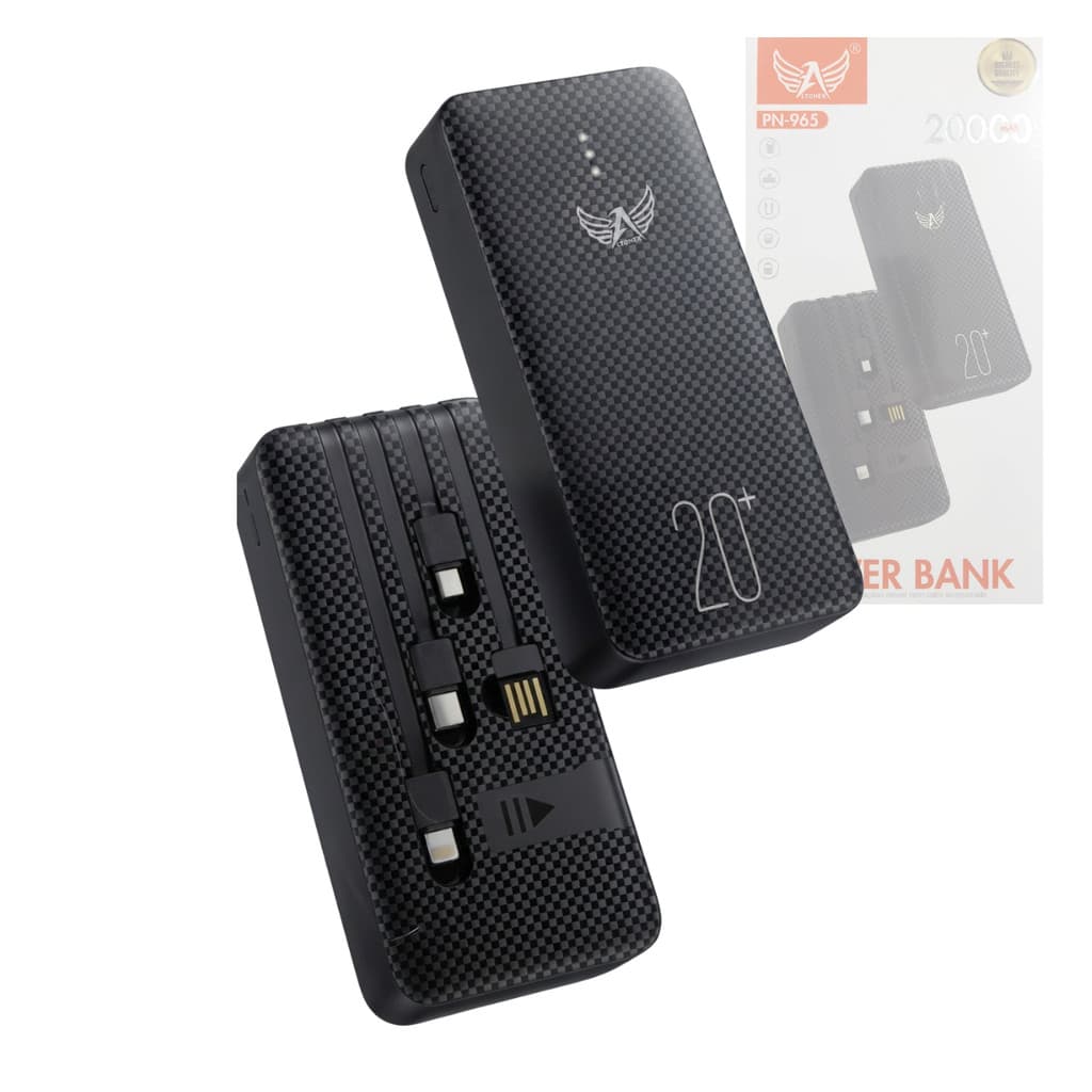 Carregador Power Bank 20000mAh com 04 Saídas USB / V8 / TIPO-C / Lightning Altomex PN-965