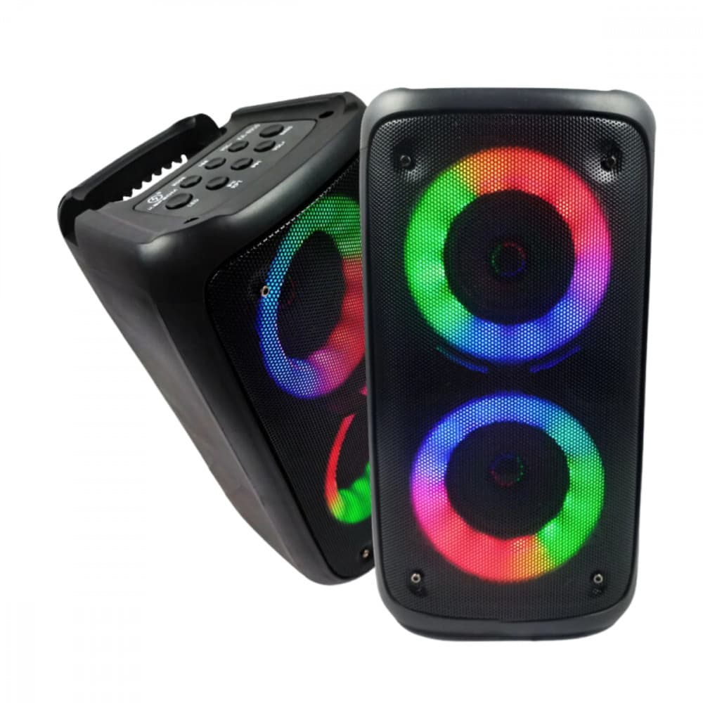 Caixa de som LED Bluetooth Entrada Microfone P10 Altomex AL-
