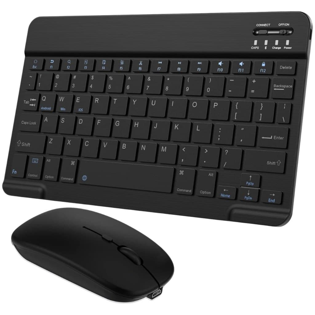 Kit Teclado e Mouse Bluetooth para PC Celular Tablet