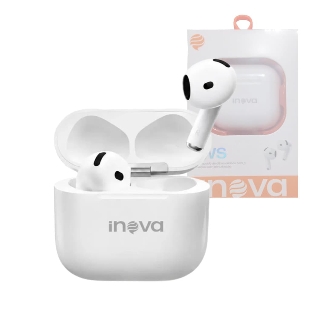 Fone de Ouvido Sem Fio TWS Bluetooth 6.0 Hi-Fi ORIGINAL INOVA