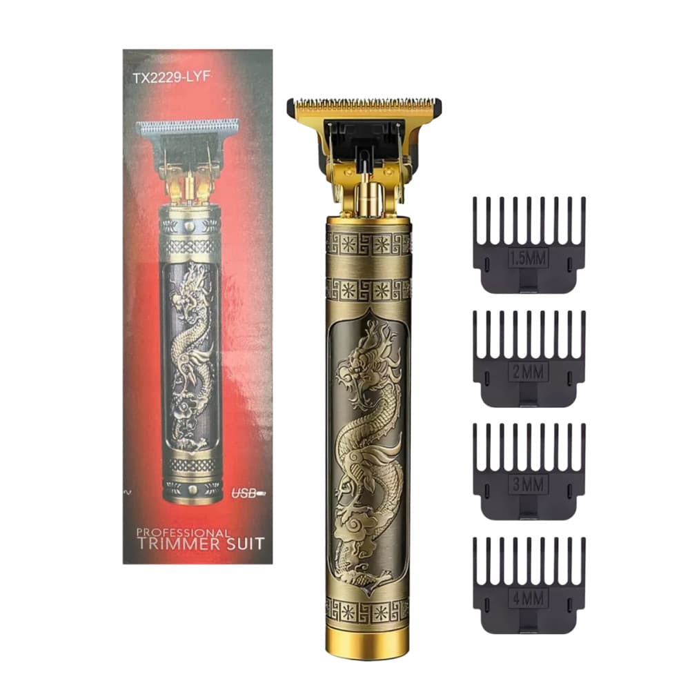 Máquina de Barbear e Cortar Cabelo Recarregável Sem Fio