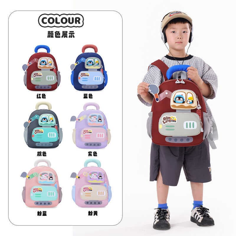 Crianças mochilas femininas bonito dos desenhos animados Anime meninos 3-6 anos de idade mochila do jardim de infância l