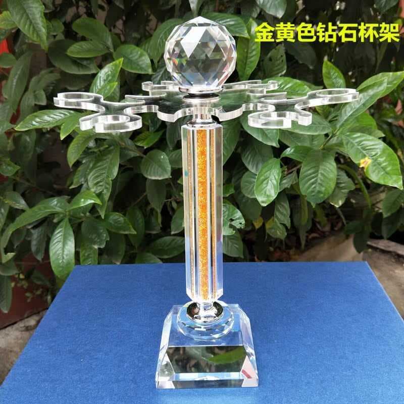 Cálice de luxo de cristal de cabeça para baixo cabide High-End casa sala de estar copo de vinho rack de suspensão criati