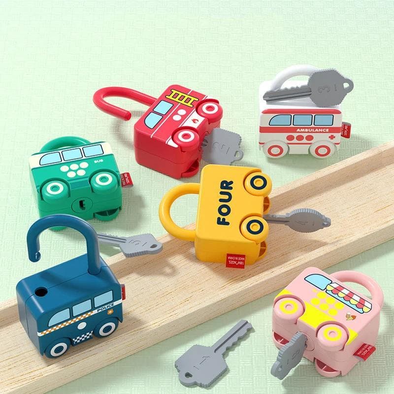 Jogos De Carro Montessori Brinquedo Educacional Combinando Brinquedos De Bloqueio Para Crianças 1 2 3 Anos