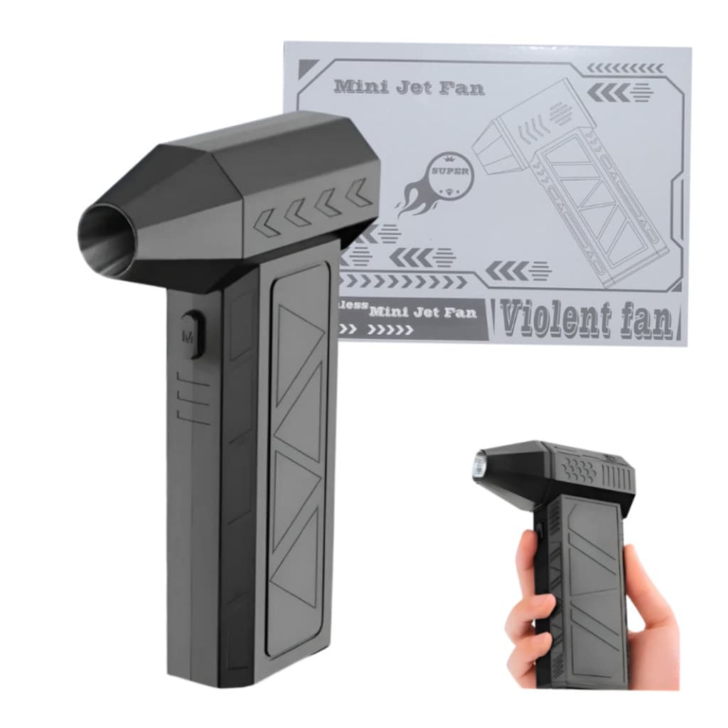 Mini Soprador De Ar Turbo Jet Fan Limpeza Pc Teclado
