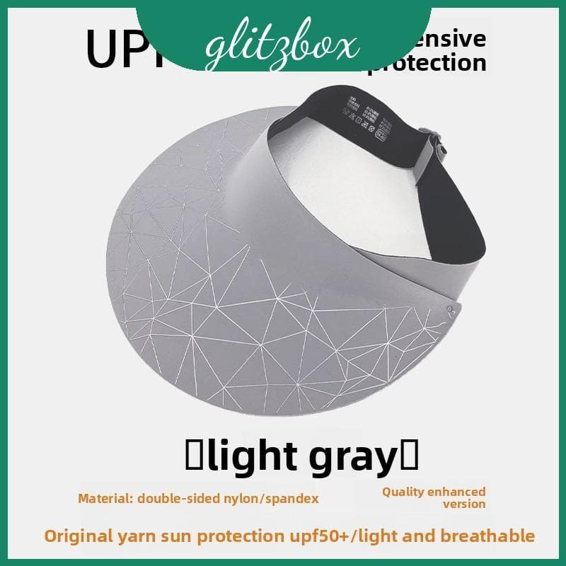 Chapéu De Sol Dobrável Feminino Com Aba Larga E Nylon Respirável Para Proteção Diária Solar