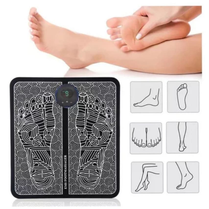 Massageador Elétrico para Pés Tapete Massageador Bivolt 110V 220V para Relaxamento