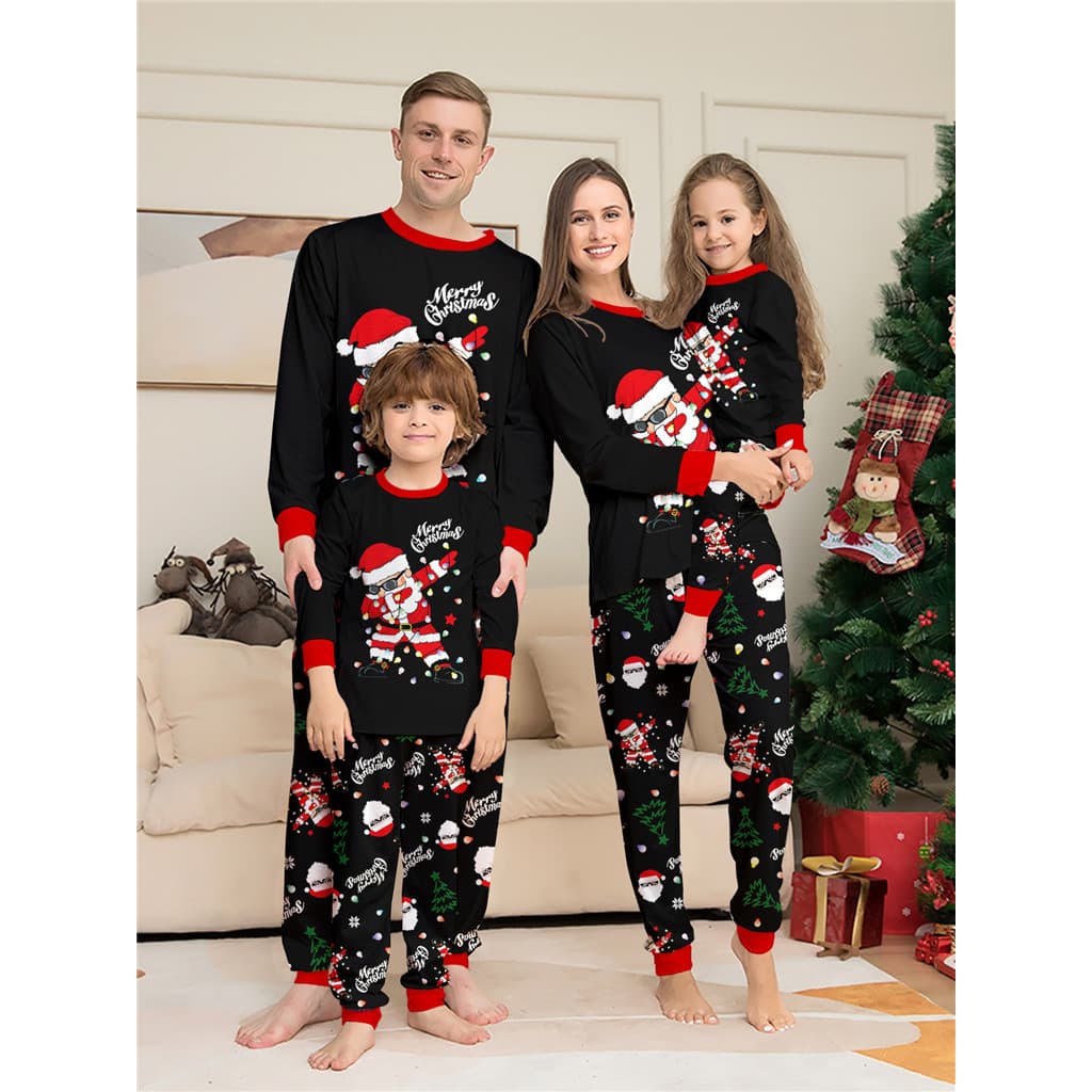 Conjuntos Combinando De Pijamas De Natal Para Família Padrão De Boneco De Neve Roupas A