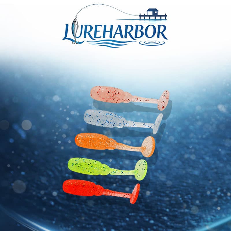 LUREHARBOR Isca De Pesca De Raiz Isca Macia Micro Isca 3.5cm/0.68g Macio 20 Peças/caixa Minhocas Macias