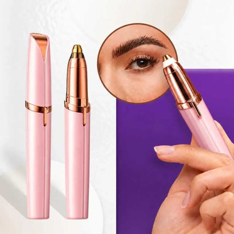 Caneta Depiladora Sobrancelha Super Premium Indolor Recarregável 110/220V Aparador Elétrico Removedor Pelos Faciais