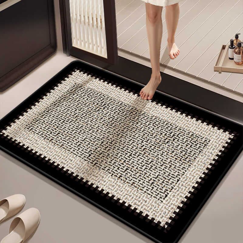 Tapetes absorventes para banheiro, tapetes antiderrapantes para pés, porta de banheiro, porta de banheiro, tapetes para