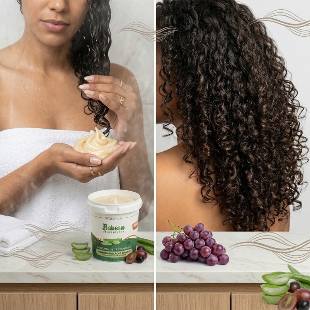 Creme Capilar Máscara de Tratamento Vita Seiva Babosa Concentrada 450g Cod.86879