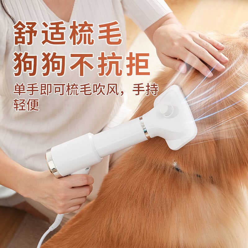 Secador de cabelo para animais de estimação, suprimentos para animais de estimação 2 em 1, secador de cabelo para cães e
