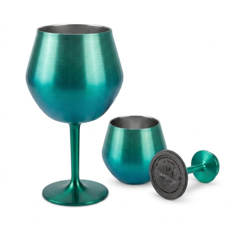 Normal - Taça Térmica 420ML Inox com Base Removível Vira Copo - Verde