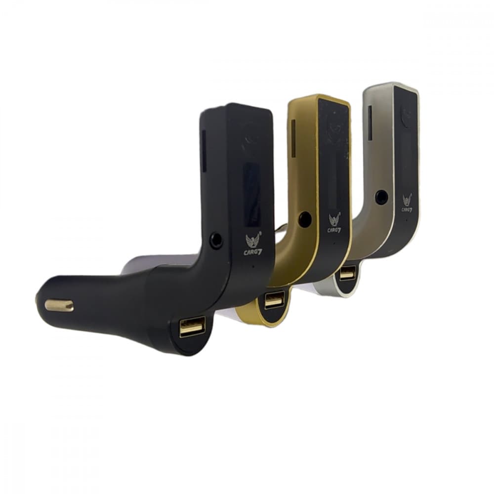 Carregador Veicular Bluetooth Altomex CARG7 MP3 Transmissor FM Tela Digital USB Pen Drive P2