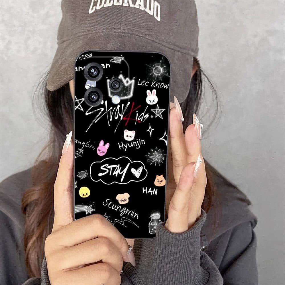 Kpop Stray Kids Skzoo Capa De Telefone Para OPPO RENO 15 15F 14 14F 13 13F 12 11 11F 10 8T 8 7 6 5 4 4F LITE Pro Plus Si