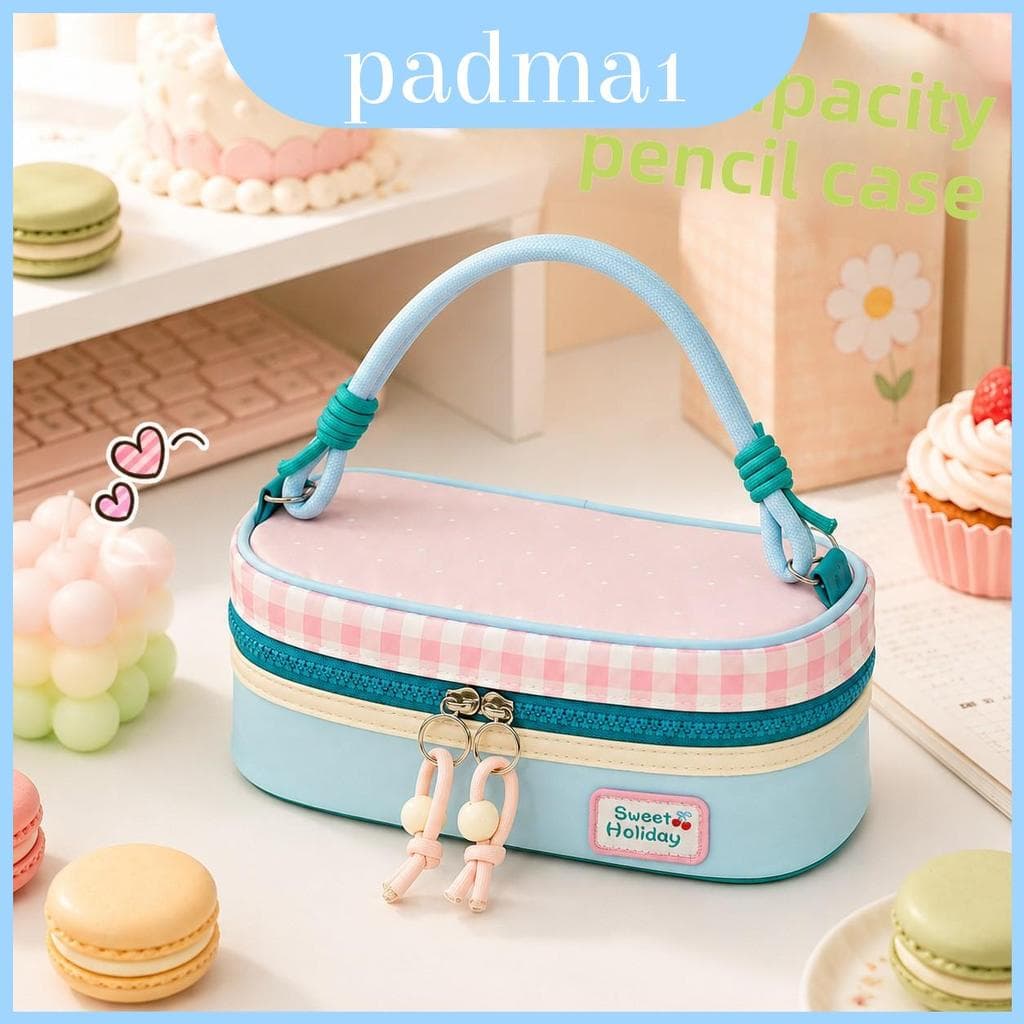 Saco De Armazenamento Brincalhão De Papelaria Colorblock Com Estilo Criativo Para Presentear Adolescentes E