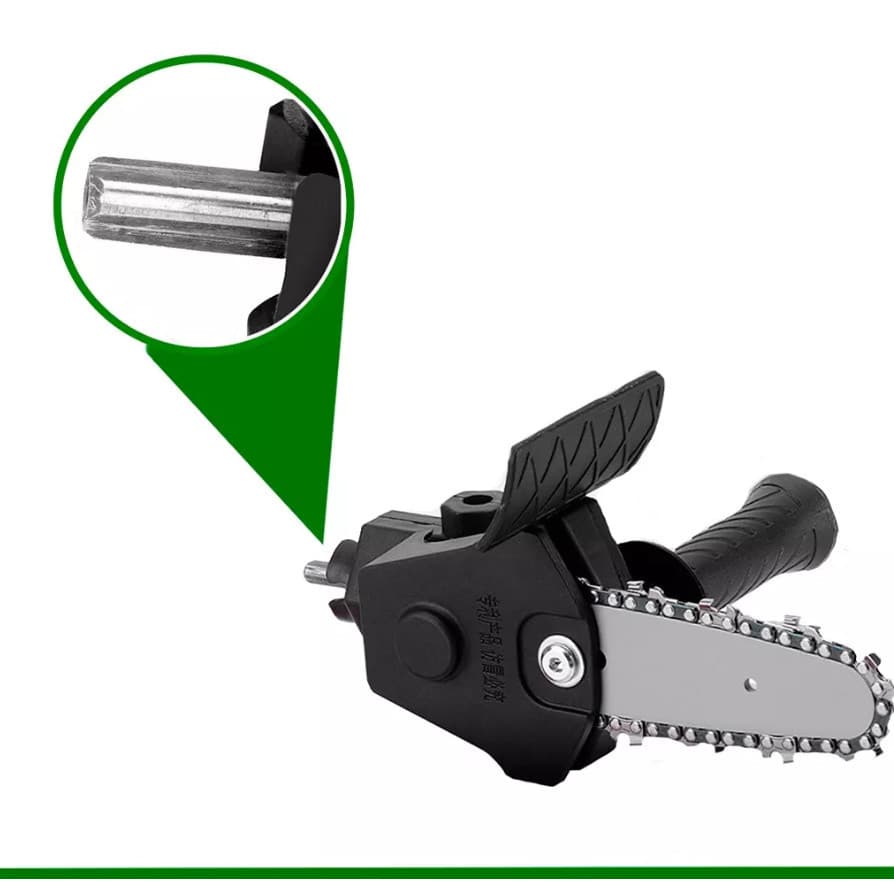 Adaptador para Furadeira Modelo Motosserra 4 Polegadas Corte Poda Galhos Madeira Acessório Serra