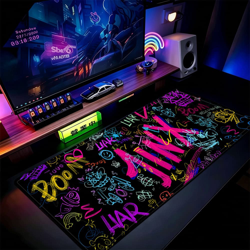 Grande Jogo Mouse Pad Antiderrapante 80X30 CM Impressões Personalizadas Mousepad Borda Costurada YG80203
