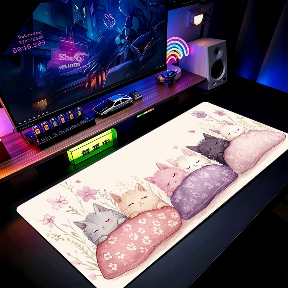 Grande Jogo Mouse Pad Antiderrapante 80X30 CM Impressões Personalizadas Mousepad Borda Costurada YG80508